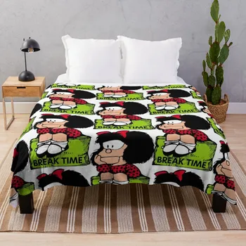 Mafalda, время перерыва, сидячее и расслабляющее положение, плед, мягчайшее одеяло, милое одеяло