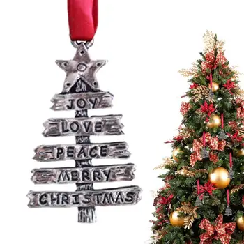 Рождественская елка, Подвесной Ангел, Медведь, Колокольчики Санта-Клауса, украшения для Рождественской вечеринки, Свадебные украшения, Металлические подвески, Рождественские подарки