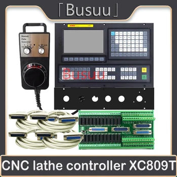 Контроллер токарного станка с ЧПУ XC809T 2/3/4/5/6 осевой двойной аналоговый цифровой шпиндель токарного станка с абсолютным значением с адаптерной пластиной и маховичком