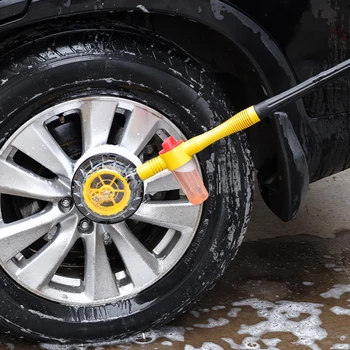 Вращающаяся щетка для мытья автомобиля Регулируемая Щетка для пены для мытья, Автоматические Вращающиеся щетки на 360 градусов, синель для ухода за автомобилем