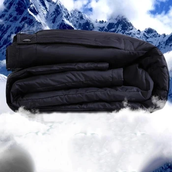 Зимние панталоны Oversize 5xl, теплые брюки на утином пуху, классические эластичные Черные женские прямые брюки с высокой талией, утепленные снегом