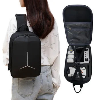 Для DJI Mini 3 Pro Рюкзак для хранения, нагрудная сумка-мессенджер, портативная модная коробка для DJI Mini 3 Pro, сумка через плечо, аксессуар для сумки Черный