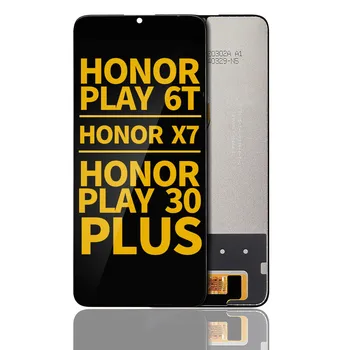 ЖК-экран без замены рамки для Honor Play 6T / Honor X7 / Honor Play 30 Plus (восстановленный) (черный)
