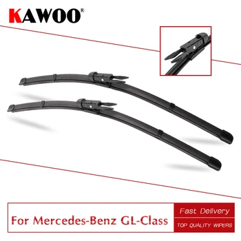 KAWOO Для автомобильных Резиновых Стеклоочистителей Mercedes-Benz GL Class X164/X166 2006 2007 2008 2009 2010 2011 2012 2013 2014 2015 2016 2017