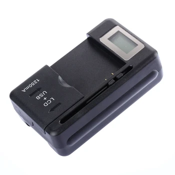 Универсальное мобильное зарядное устройство с ЖК-индикаторным экраном с USB-портом для зарядных устройств для мобильных телефонов, штепсельная вилка для зарядки аккумулятора США