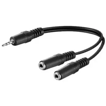 Y-образный кабель-разветвитель 3,5 мм с 1 штекером на 2 штекера с двумя розетками, аудиокабель для наушников, гарнитура, Стерео разъем для наушников MP3 MP4, разъем для адаптера