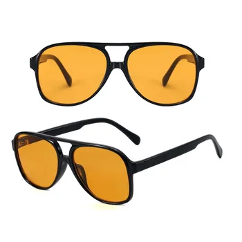 Хит продаж, солнцезащитные очки с двойными козырьками, женские и мужские Солнцезащитные очки с защитой от ультрафиолета, Градиентные HD линзы для ПК, солнцезащитные очки для ежедневного использования