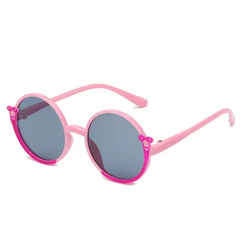 2023 Новые милые детские солнцезащитные очки в круглой оправе, солнцезащитные очки для девочек, Очки для мальчиков с защитой от ультрафиолета