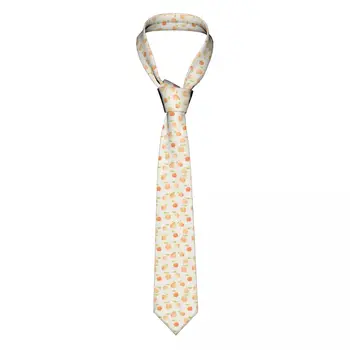 Мужской галстук с персиковыми фруктами, шелковый полиэстер, 8 см, классический галстук для мужской рубашки, аксессуары, реквизит для косплея Gravatas