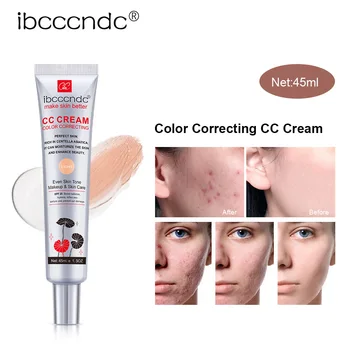 Корея ibcccndc CC Крем Центелла Азиатская Восстанавливающий консилер Отбеливающая Водостойкая основа для макияжа Женская косметика База для лица