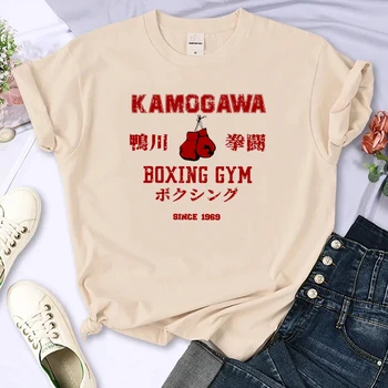 Женская футболка Kamogawa, уличная одежда из японского аниме, футболки, забавная одежда из аниме и манги для девочек