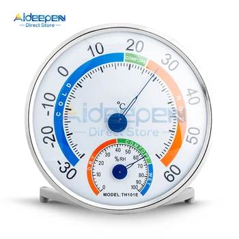 Бытовой аналоговый термометр TH101E, гигрометр, монитор температуры и влажности, измерительный прибор, качественная конструкция