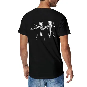 Новая футболка Dead Fiction, забавная футболка, спортивная рубашка, одежда в стиле хиппи, мужская футболка