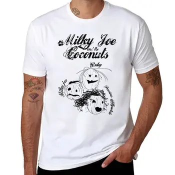 Новая футболка Milky Joe and the Coconuts 1 с коротким рукавом, футболки для тяжеловесов, футболки оверсайз, мужские графические футболки в стиле хип-хоп