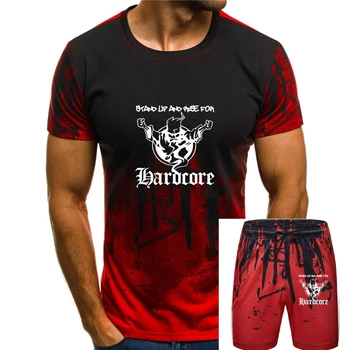 Мужская футболка Thunderdome Hardcore Techno и Gabber, летние модные повседневные футболки с коротким рукавом, хлопковые черные топы с круглым вырезом