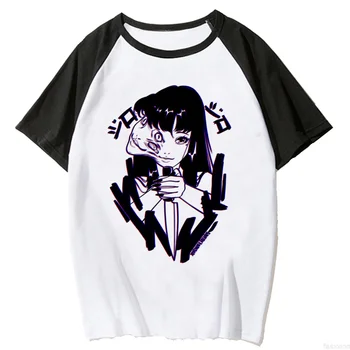Junji Ito Tee женские футболки с графическим рисунком в стиле харадзюку, уличная одежда для девочек, забавная одежда в стиле харадзюку