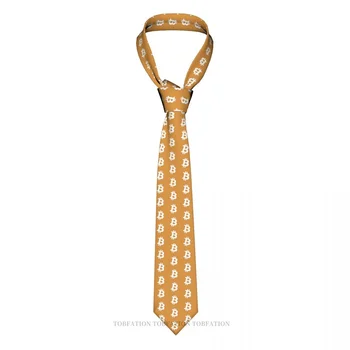 Мужские галстуки BTC Bitcoin с 3D принтом в стиле хип-хоп, Аксессуары для деловых рубашек для свадебной вечеринки