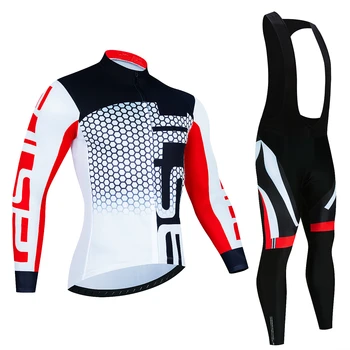Осенние комплекты из джерси для велоспорта, мужская велосипедная форма с длинными рукавами, комплект мужской велосипедной одежды Maillot Cyclisme, мужская одежда