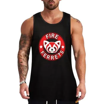Новая майка Fire Ferrets, тренажерный зал для мужчин, мужская одежда для фитнеса, мужская одежда, футболка без рукавов