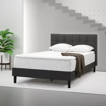 Подушка Zinus Dream, 10-дюймовый гибрид пены Comfort и пружинного матраса Pocket Spring, наматрасник для мебели для спальни King
