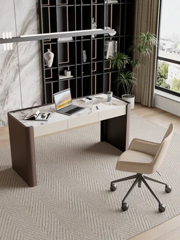 Итальянский минималистский шиферный стол роскошный домашний рабочий стол современный минималистский маленький стол компьютерный стол