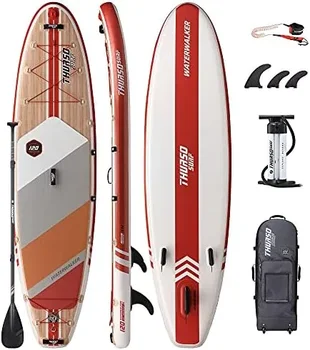Надувная доска для серфинга с веслом для многоборья SUP Waterwalker 120 10 '× 30 