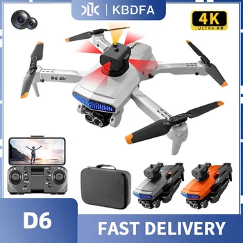 Мини-дрон KBDFA D6 с профессиональной HD-камерой 4k, аэрофотосъемка, обход препятствий, Бесщеточный складной квадрокоптер, радиоуправляемые игрушки, подарки