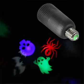 4 Вт E27 RGB светодиодный проектор сценический KTV DJ Рождественский эффект вечеринки на Хэллоуин 85-265 В
