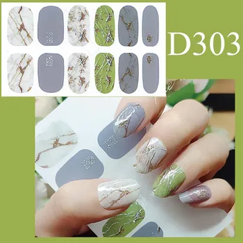 Nail Stickers Water Decal Colorful 3D Manicure Sticker Nail Art Decoration наклейки для ногтей