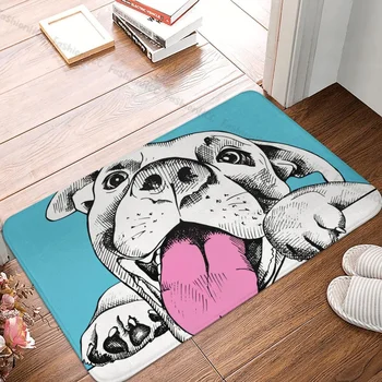 Мужчина-собачник, нескользящий коврик, Кухонный коврик С изображением веселой собаки, ковер в прихожей, коврик для приветствия, домашний декоративный коврик