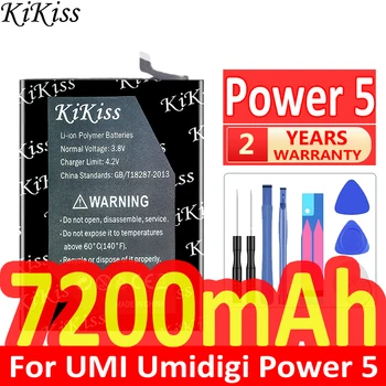 Мощная батарея KiKiss Power5 емкостью 7200 мАч для аккумуляторов мобильных телефонов Umidigi Power 5