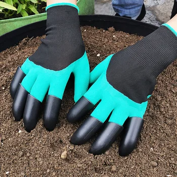 Садовые перчатки с когтями, перчатки для копания земли, для садоводства, Устойчивые к иглам Защитные латексные перчатки для садоводства