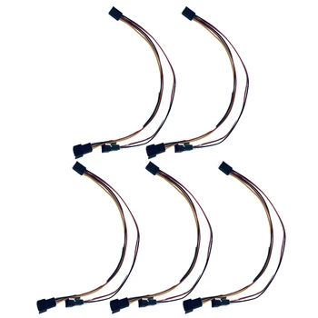 Удлинительный кабель-разветвитель питания вентилятора ПК с 3-контактным разъемом 5ШТ 12V на 2/3 разъема