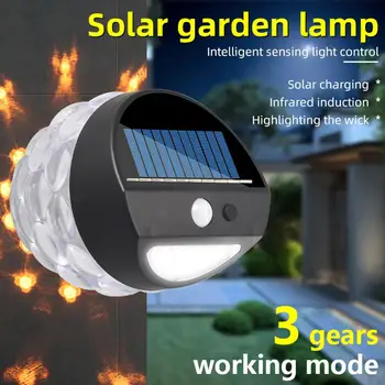 2023 Новая домашняя имитационная лампа-факел, настенный светильник с человеческим восприятием, украшение для сада, Водонепроницаемая лампа для атмосферы на открытом воздухе