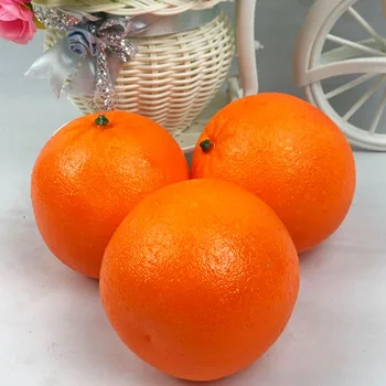 5ШТ 8 см искусственных апельсинов для украшения дома, сада, спальни, гостиной, праздничных принадлежностей, поддельных фруктов, реквизита для фотосъемки