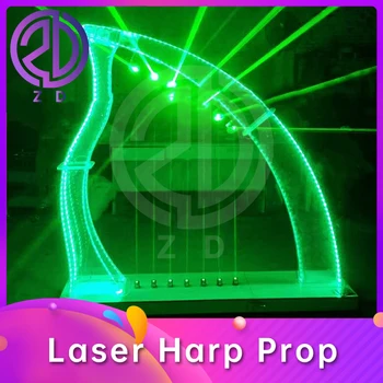 Реквизит для лазерной арфы в реальной комнате для побега прикоснитесь к лазерным лучам в правильном порядке, чтобы разблокировать игровой реквизит ZD escape