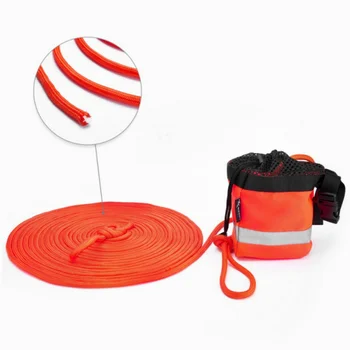 Спасательный мешок для воды с плавающим спасательным кругом длиной 15 м / 30 м для каякинга, катания на лодках и рафтинга, инструмент безопасности