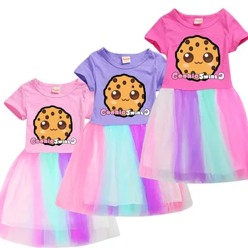 Новые модные Детские Платья Cookie Swirl C для Девочек, Детская Одежда на Хэллоуин, Элегантное Платье Принцессы Для Девочек, Милое Детское Летнее Платье