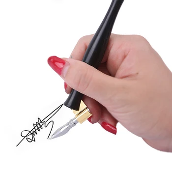 Copperplate Dropshipping Pen Script Каллиграфия Английский 2022 Продажа ручек с наклонным погружением, антикварный держатель для каллиграфии перьев