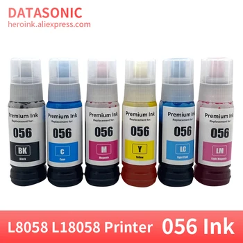 056 Чернила для Epson 056 Совместимые Цветные Чернила для Заправки бутылок На Водной Основе Объемные Струйные Чернила 056 для Epson L8058 L18058 Чернила для принтера
