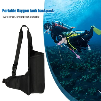 Небольшой рюкзак с кислородным баллоном с одинарной пряжкой, сумка для хранения водолазного баллона для подводных исследований / аварийно-спасательных работ