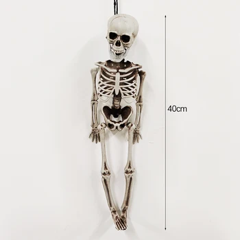 40 см Подвесная модель искусственного черепа для Хэллоуина, имитирующая косплей, Подвесные украшения с черепом для украшения вечеринки на Хэллоуин своими руками