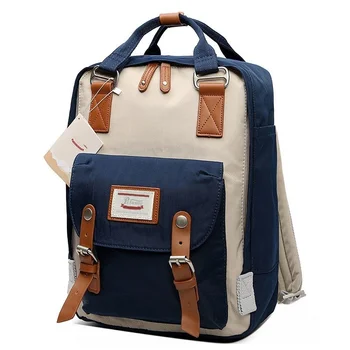 Женский рюкзак Большой емкости, водонепроницаемый рюкзак для девочек, школьный рюкзак, милые студенческие 14-дюймовые рюкзаки для ноутбуков высокого качества