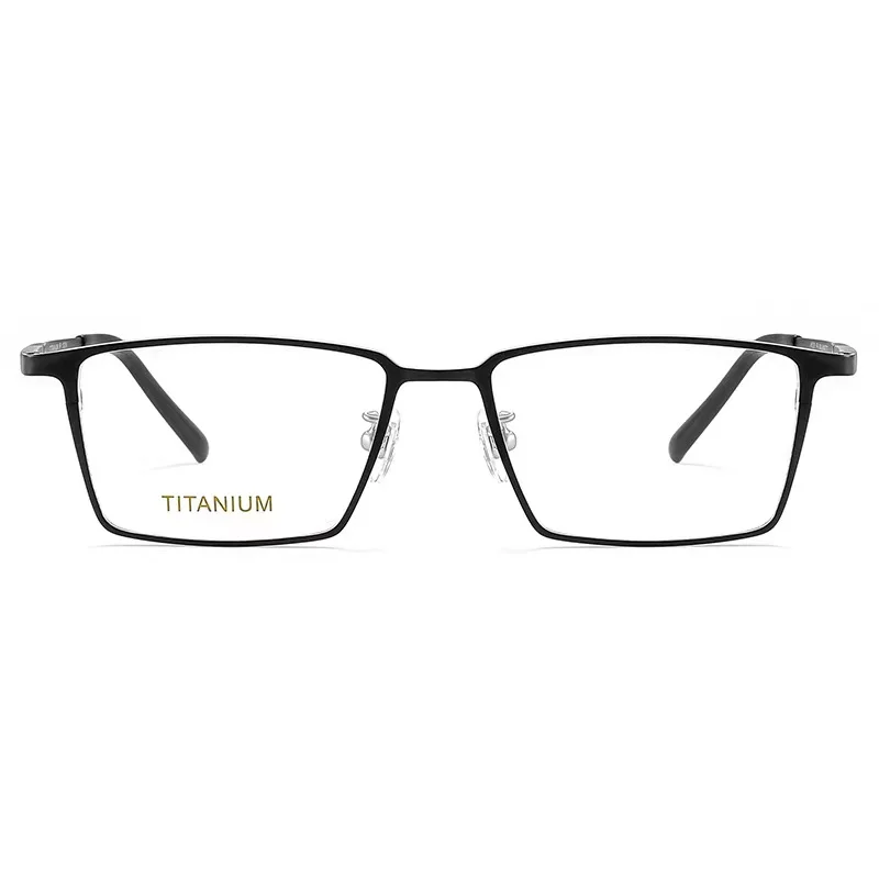 54 мм 2023 Новая мужская квадратная оправа для очков из чистого титана, очки по рецепту, оптические очки 69770