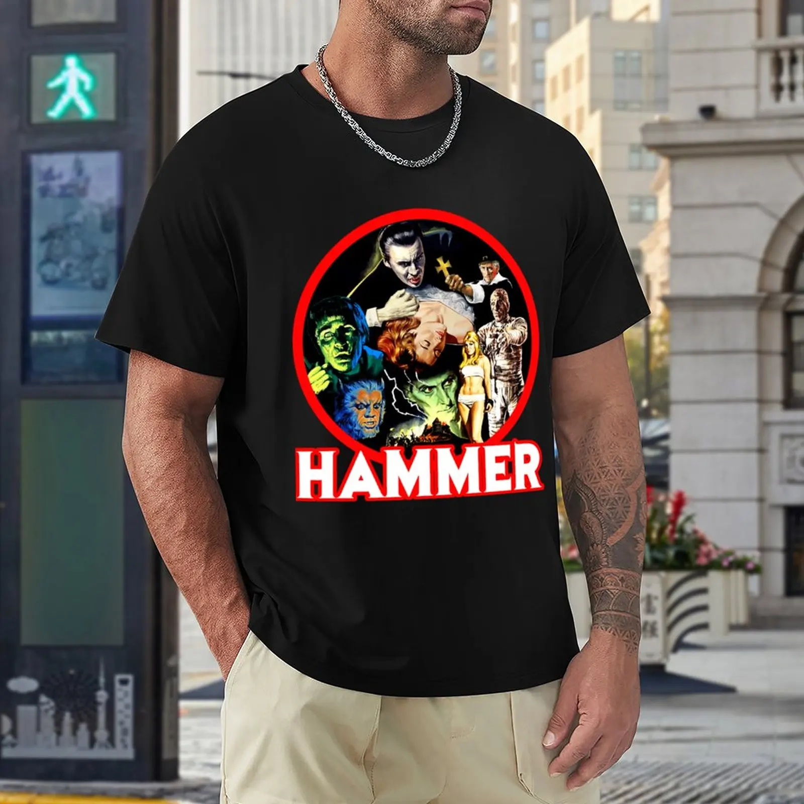 Hammer Classic. Футболка, футболки на заказ, короткая футболка, винтажная одежда, футболка оверсайз для мужчин