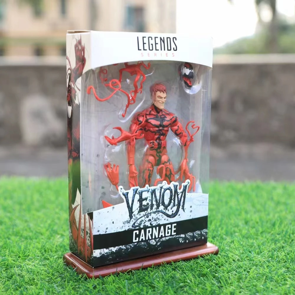 Ml Legends Venom Carnage Фигурки Героев Игрушки 6 дюймов Красный Веном Подвижные Статуи Модель мультиаксессуары Коллекционные Украшения Подарок