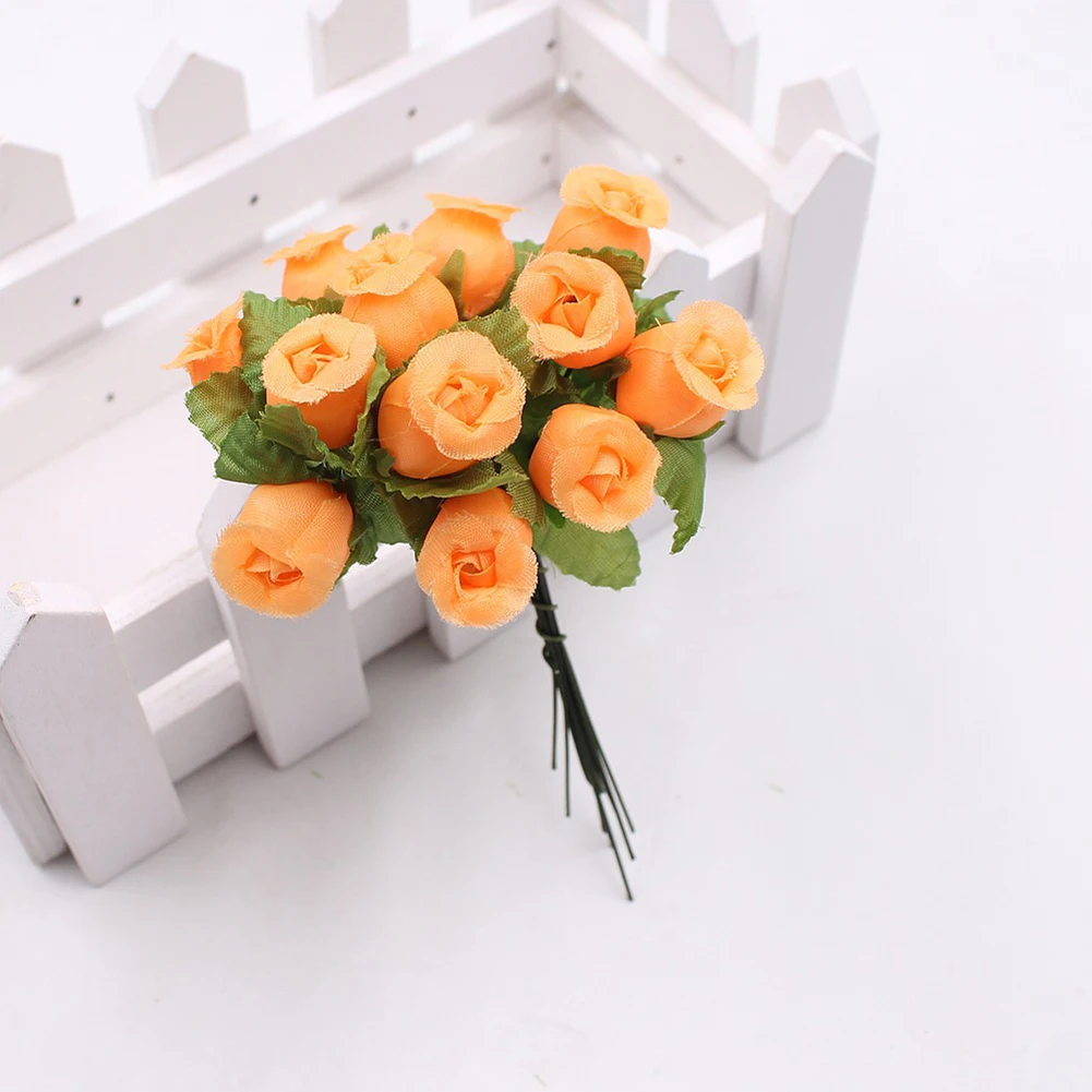 1 Букет искусственных цветов 12 Головок роз DIY Craft Home Party Свадебный декор
