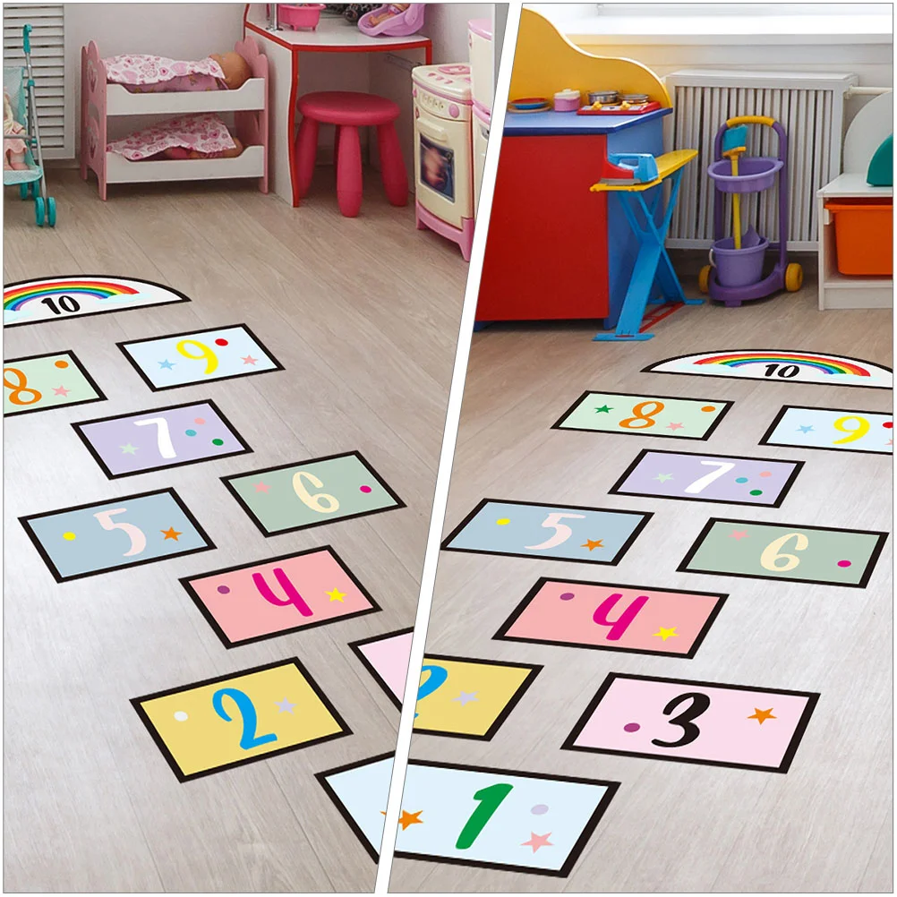 Наклейка для развивающей игры Floor Vision в виде классики, наклейка для детской комнаты, наклейки с большим количеством моторных игрушек