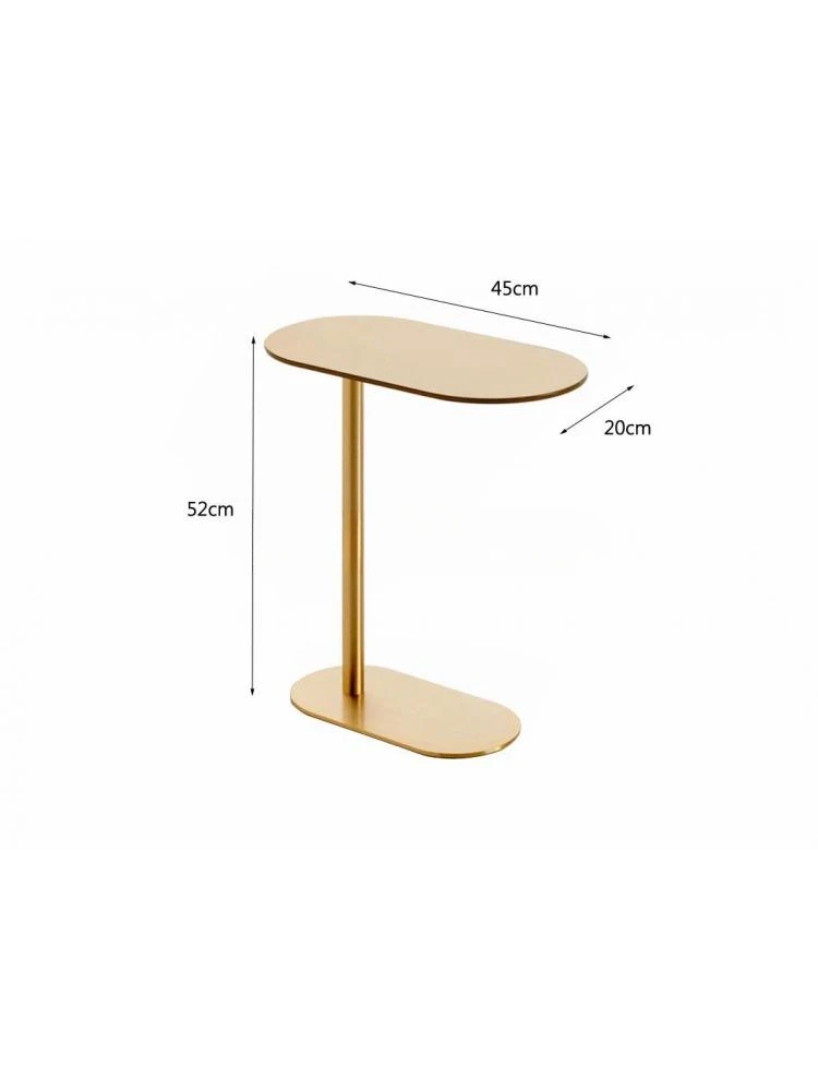Приставной столик из кованого железа на заказ, креативный приставной столик для дивана, простой современный прикроватный столик, легкий роскошный дизайнерский маленький кофейный столик