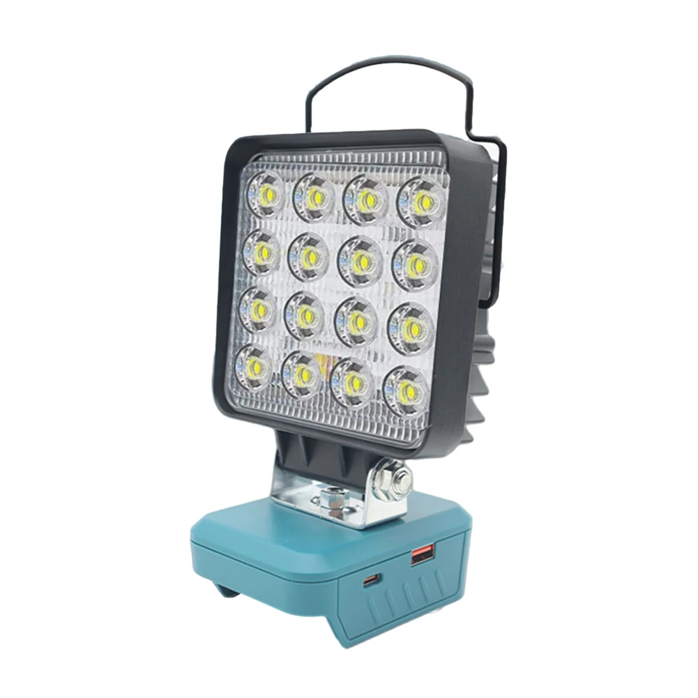 Двухрежимная светодиодная рабочая лампа с быстрой зарядкой и защитой от разряда Совместима с For MT Прочная основа из АБС-пластика синего цвета